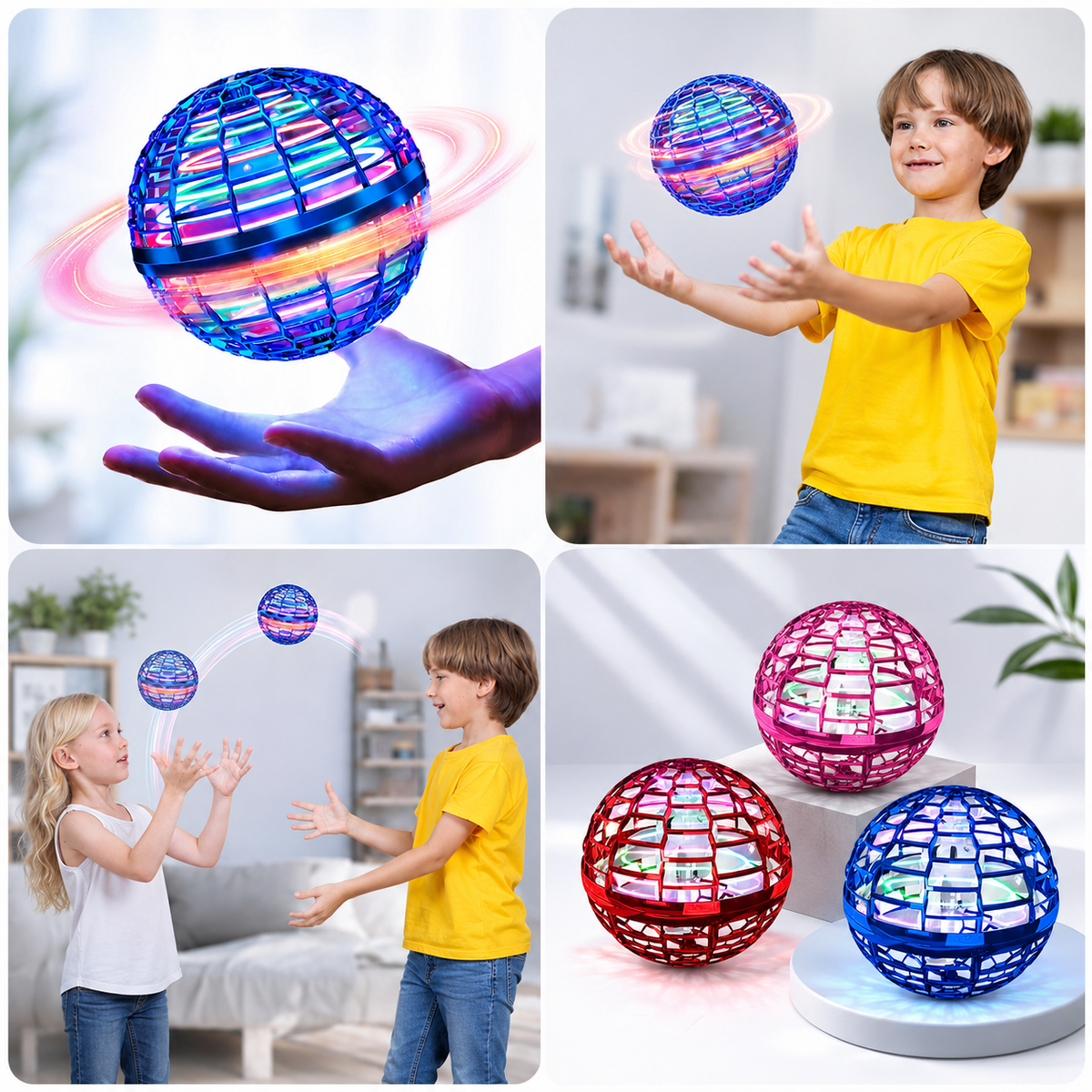 Flynova Pro Flying Spinner Ball – LED Hand-Controlled Boomerang Flying Toy for Kids & Adults