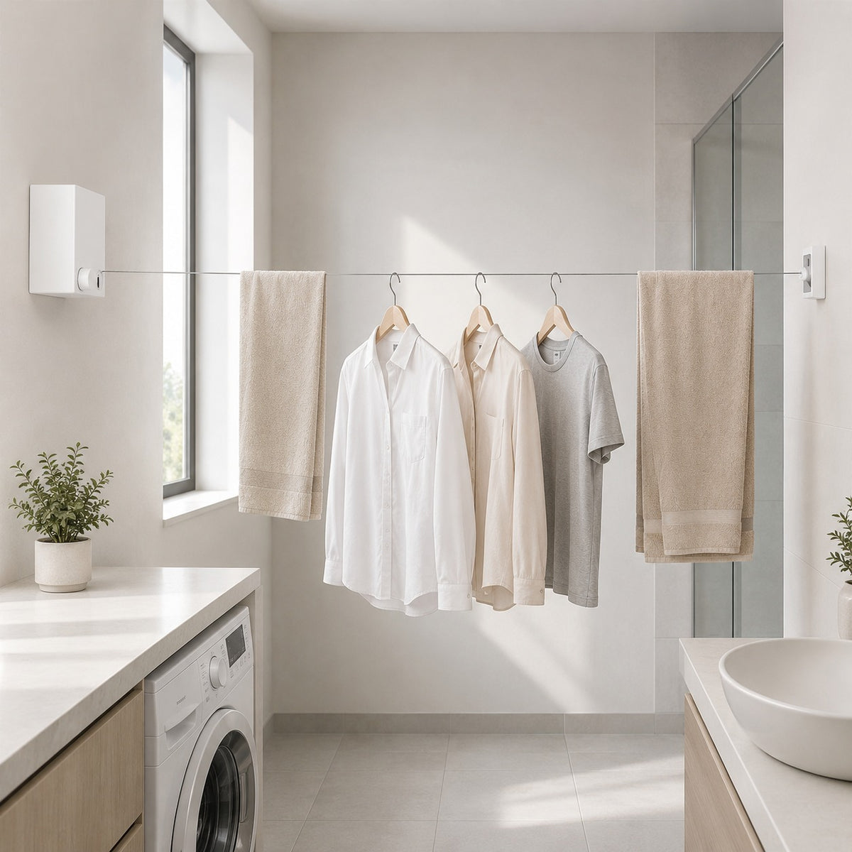 Telescopic Clothesline Clothes Drying Rope