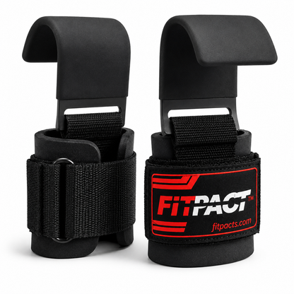 LORDEX Heavy-Duty Lifting Hook Straps for Weightlifting