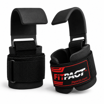 LORDEX Heavy-Duty Lifting Hook Straps for Weightlifting