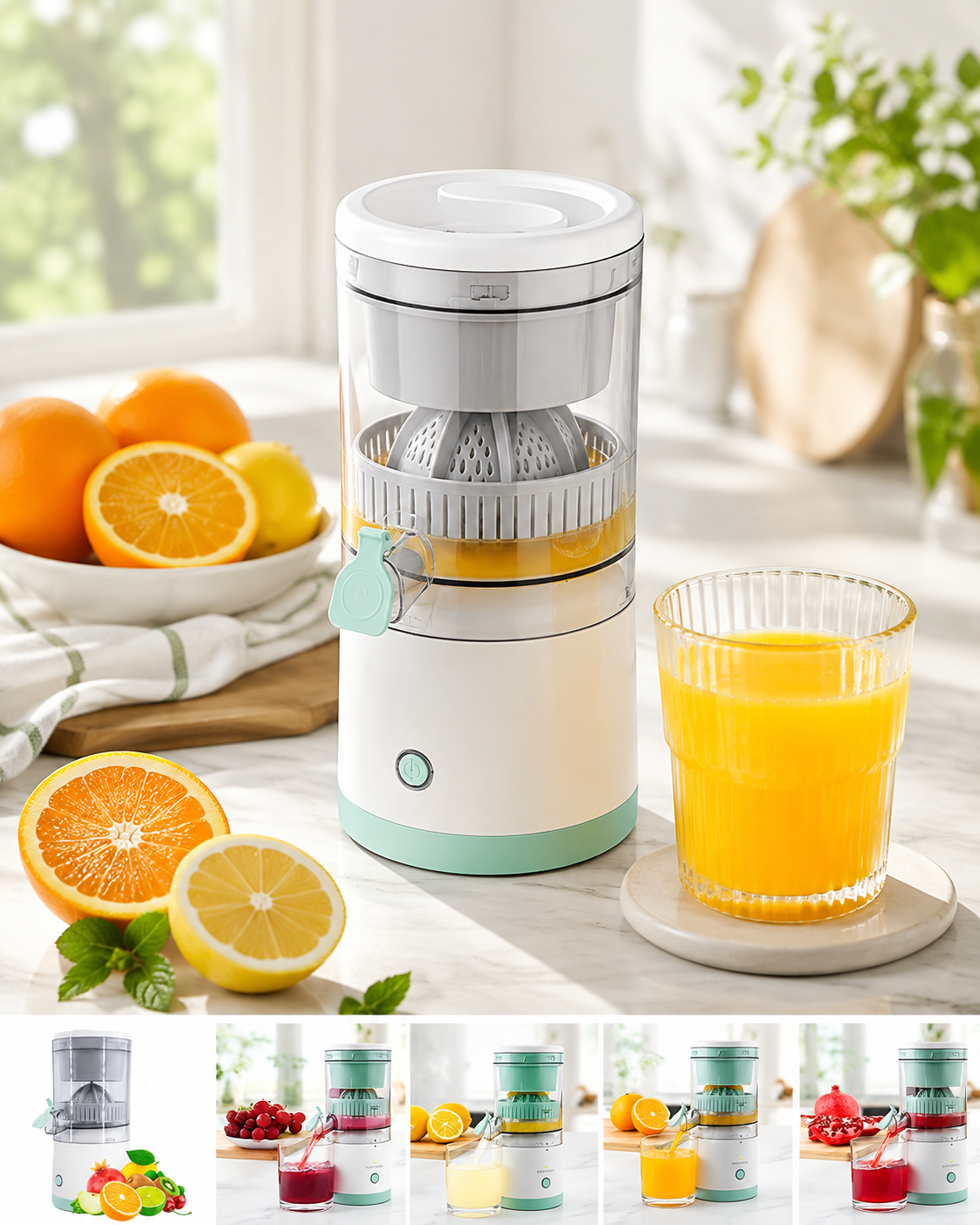 Portable Citrus Squeezer & Presser