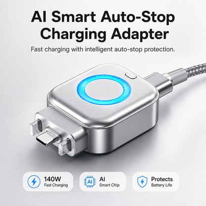 AI Smart Auto-Stop Charging Adapter