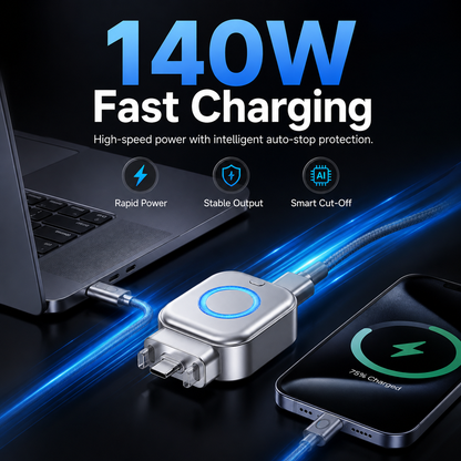 AI Smart Auto-Stop Charging Adapter