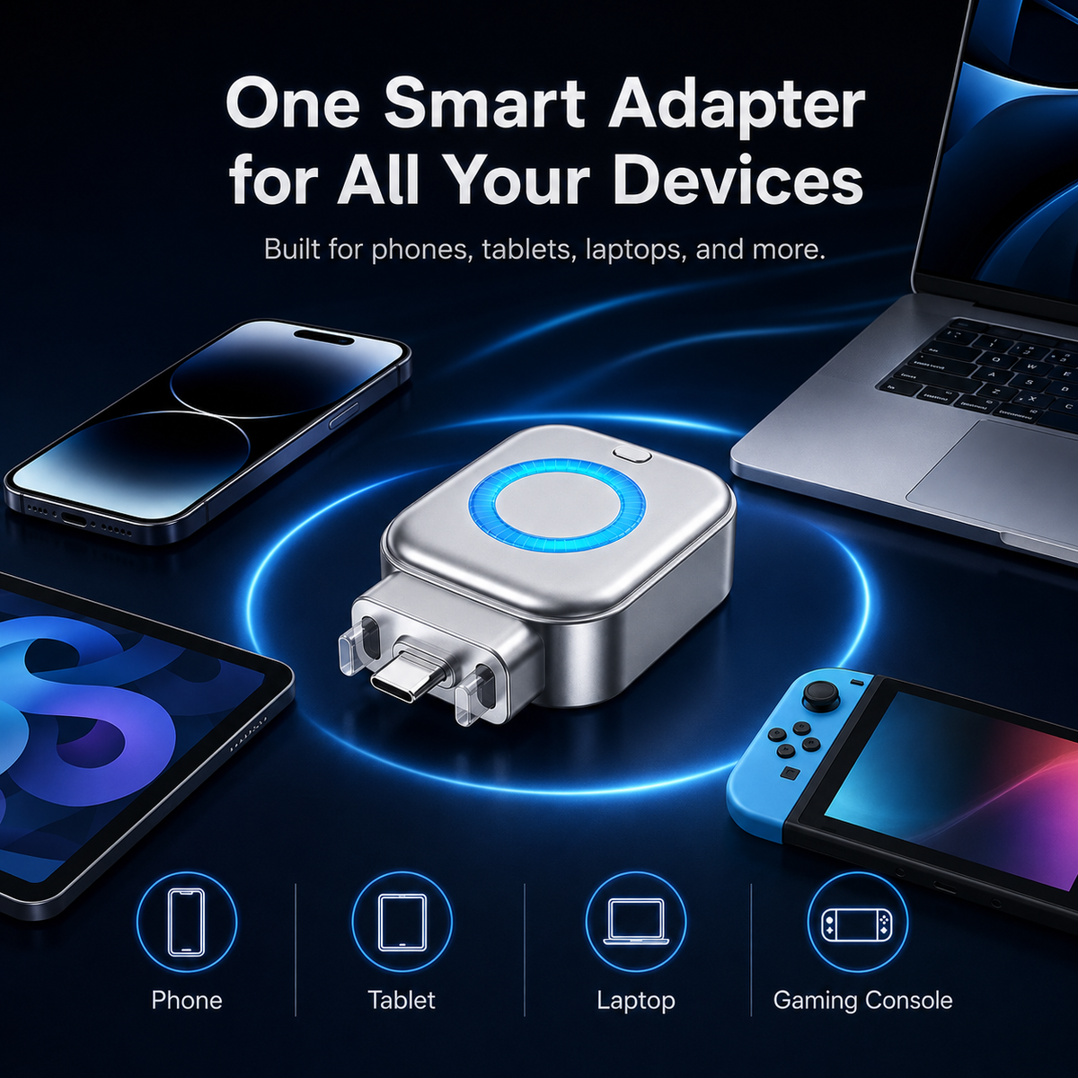 AI Smart Auto-Stop Charging Adapter