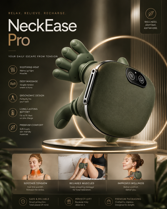 Deep Tissue Neck & Back Massager for Pain Relief