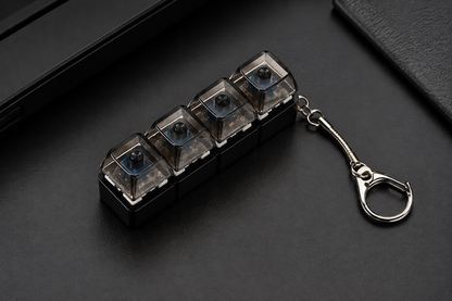 Mechanical Keyboard Switch Tester Keychain – Portable Fidget Clicker with 4 Switches