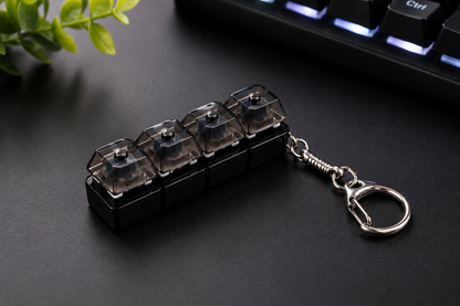 Mechanical Keyboard Switch Tester Keychain – Portable Fidget Clicker with 4 Switches
