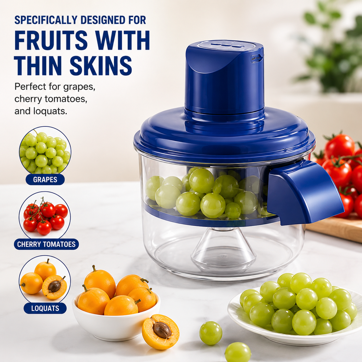 Fruit & Vegetable Chopper and Peeler | Manual Multi-Function Kitchen Tool