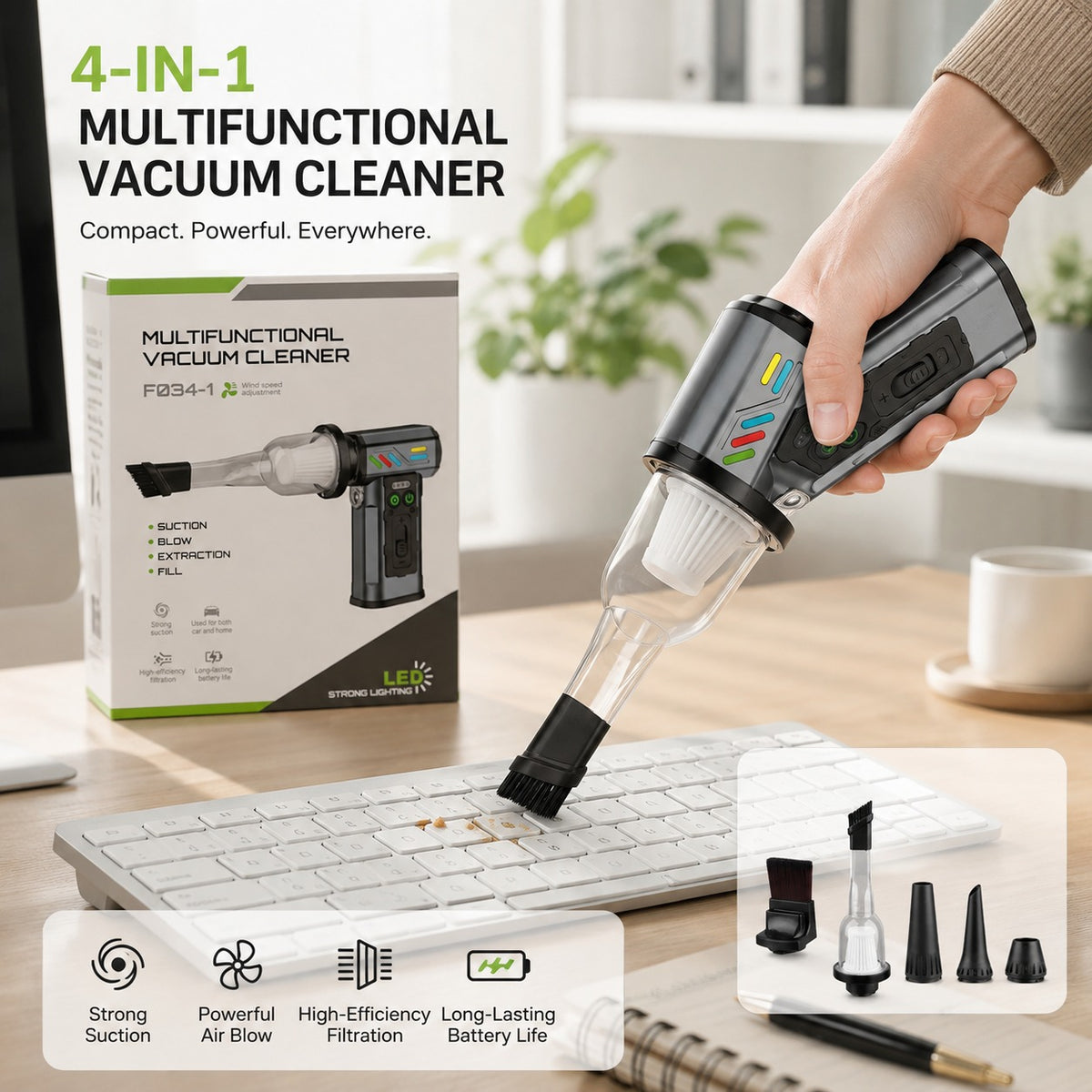 4-in-1 Multifunctional Vacuum Cleaner